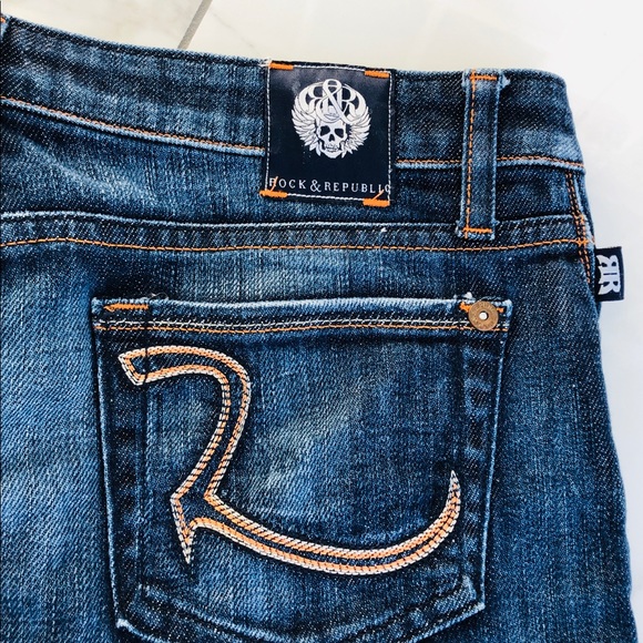 Rock & Republic mini denim skirt. Sz 26. - Picture 4 of 6